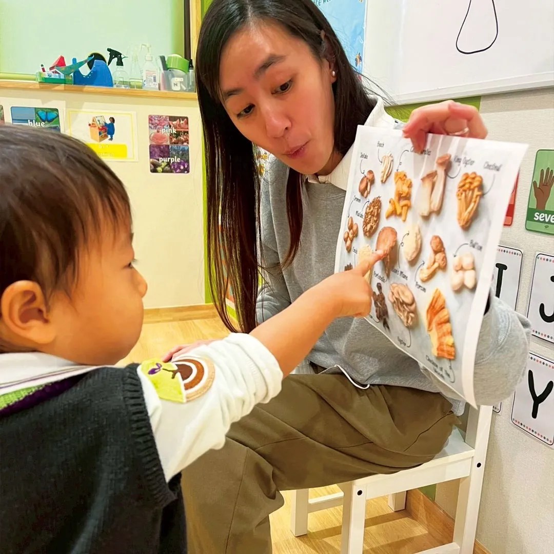 ナーサリークラスでは、冬休みに入る前に学習していた「月と太陽...